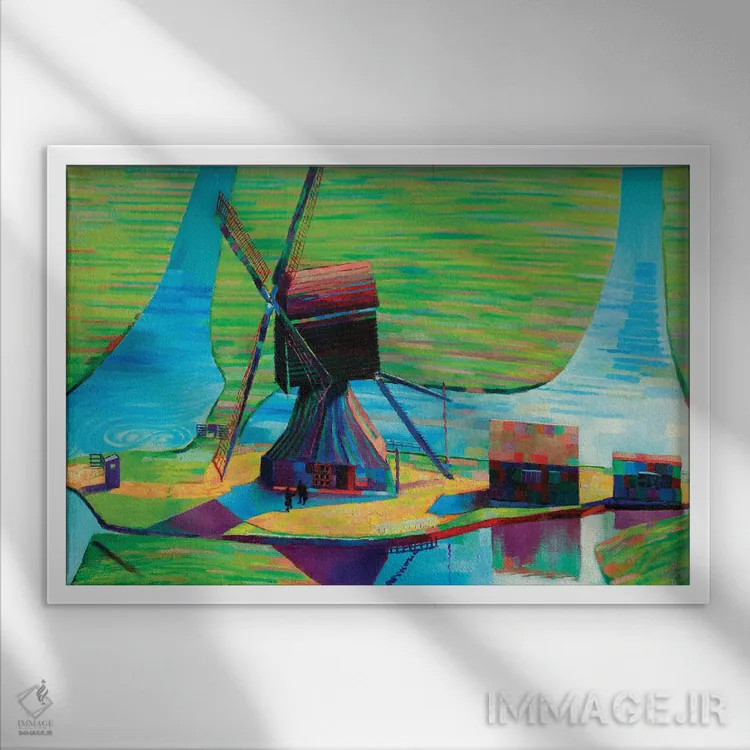 تابلو ملاقات اثر کُرنه آکرز - نمای قابدار سفید