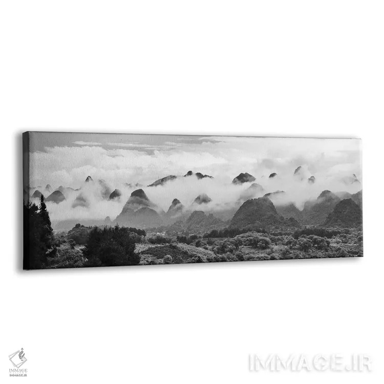 تابلو Xingping, Yangshuo, Guangxi, China,تپههای آهکی در مه، شینگپینگ، یانگشو، گوانگشی، چین اثر کرن سو - نمای پرسپکتیو محصول