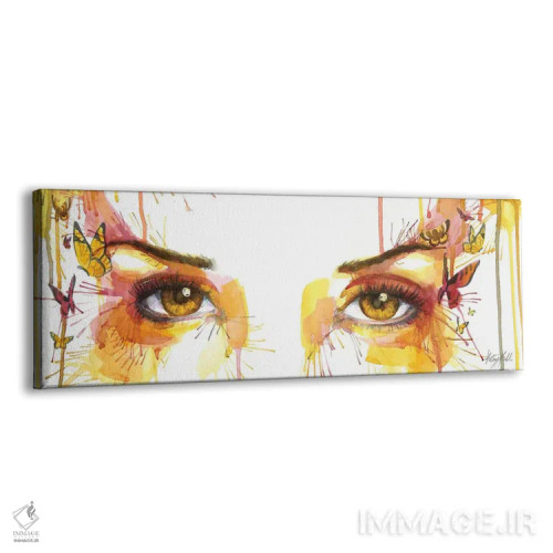 تابلو چشمهای پروانه کهربایی اثر کلسی مرکِل - نمای پرسپکتیو محصول