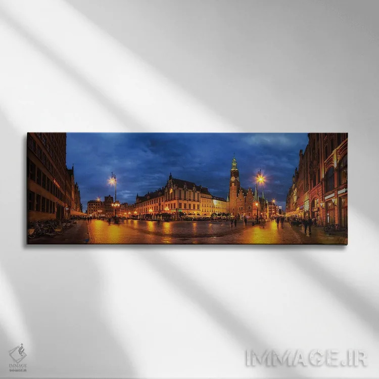 تابلو وروتسواف، لهستان اثر میکولاج گوسپودرک - نمای روبهرو روی دیوار