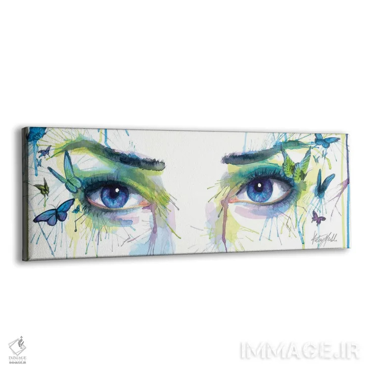 تابلو چشمهای پروانه یاقوتی اثر کلسی مرکِل - نمای پرسپکتیو محصول