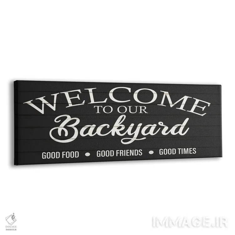 تابلو حیاط خلوت خوشآمدید اثر کیمبرلی آلن - نمای پرسپکتیو محصول