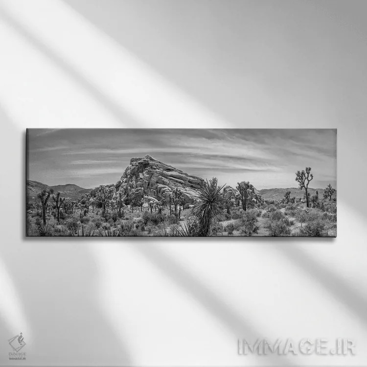 تابلو تشکیل مونزوگرانیت اثر ملانی ویولا - نمای روبهرو روی دیوار