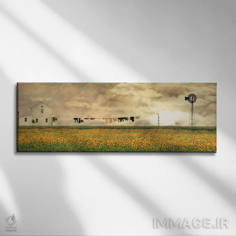 تابلو روز شستشو اثر لری دیتِر - نمای روبهرو روی دیوار