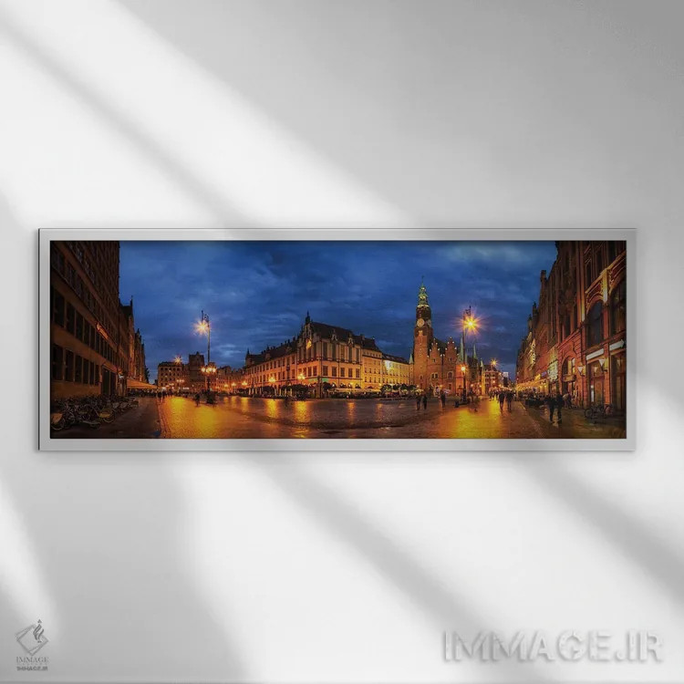 تابلو وروتسواف، لهستان اثر میکولاج گوسپودرک - نمای قابدار سفید