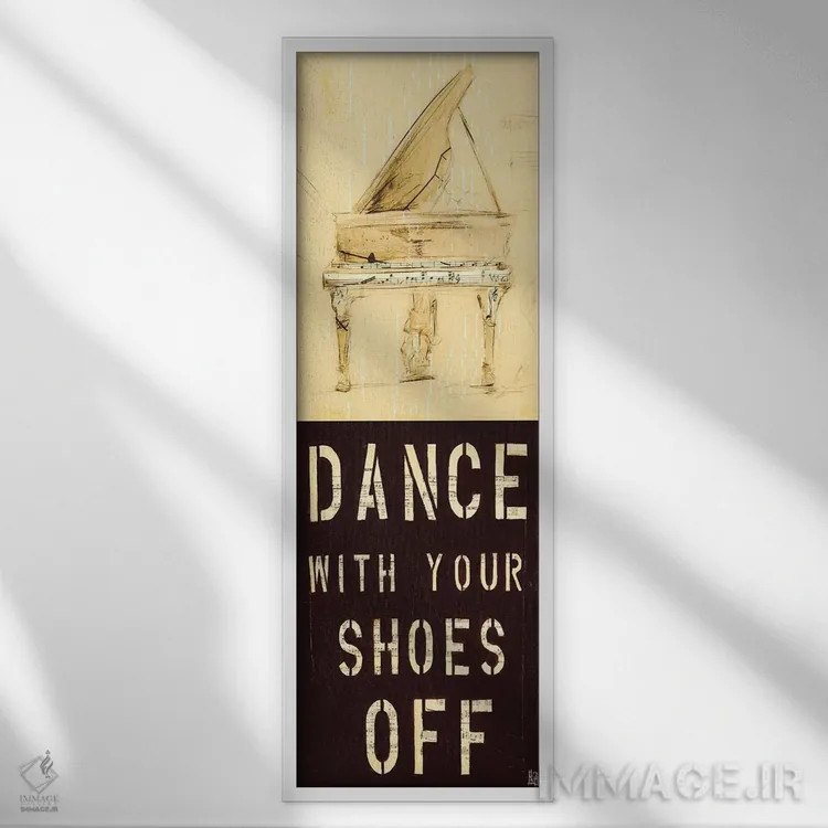 تابلو برهنه پا برقص اثر کلسی هوchstatter - نمای قابدار سفید