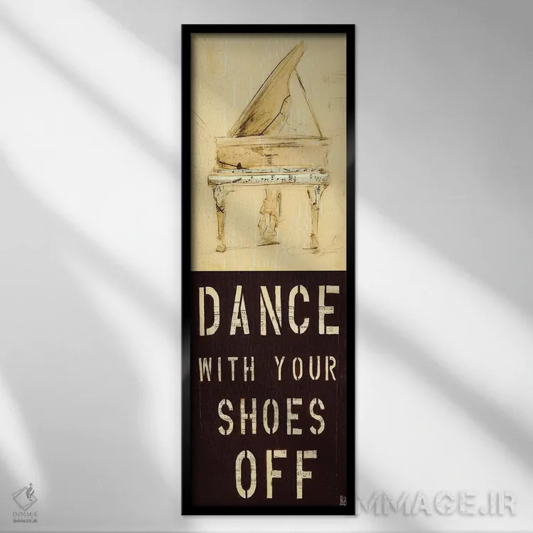 تابلو برهنه پا برقص اثر کلسی هوchstatter - نمای قابدار مشکی