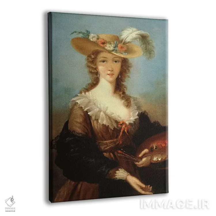 تابلو خودنگاره اثر الیزابت لوئیز ویژه لو برن (نقاش فرانسوی) - نمای پرسپکتیو محصول