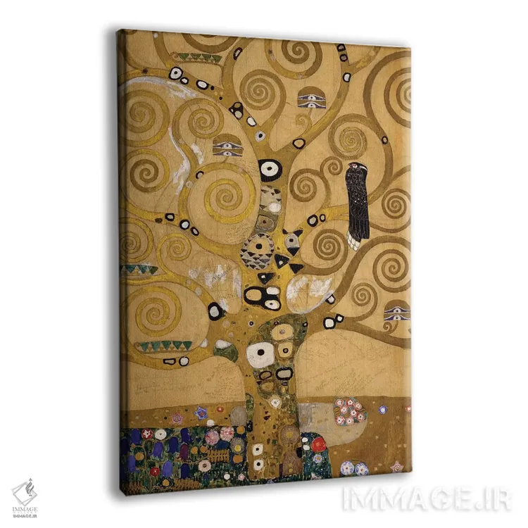 تابلو c.1905-09,درخت زندگی (جزییات سمت چپ)، حدود ۱۹۰۵-۱۹۰۹ اثر گوستاو کلیمت - نمای پرسپکتیو محصول