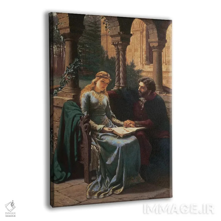 تابلو 1882,ابلار و شاگردش هلوئیز، ۱۸۸۲ اثر ادموند بلر لیتون - نمای پرسپکتیو محصول