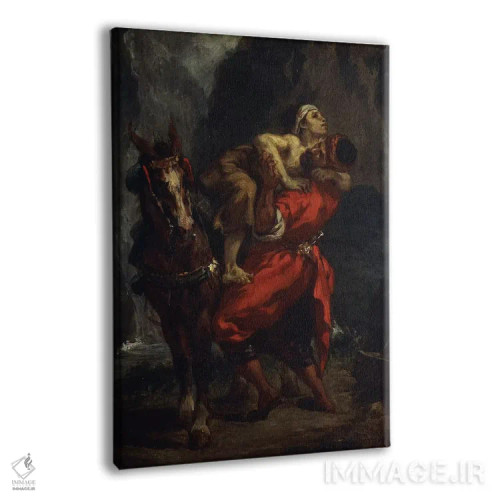 تابلو ,سامری نیکوکار اثر فرباوراند ویکتور اوژن دلاکروا (نقاش فرانسوی) - نمای پرسپکتیو محصول