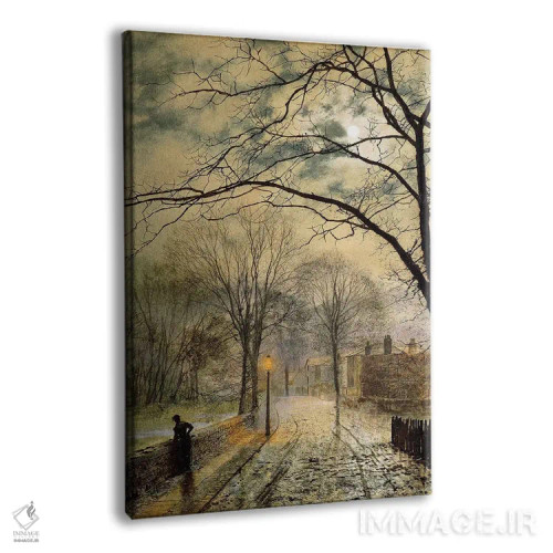 تابلو Bonchurch, Isle of Wight, 1878,قدمزنی در مهتاب، بانچرچ، جزیره وایت، ۱۸۷۸ اثر جان اتکینسون گریمشا - نمای پرسپکتیو محصول