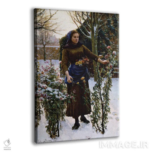 تابلو 1890,آخرین گلها، ۱۸۹۰ اثر ژول برتون - نمای پرسپکتیو محصول
