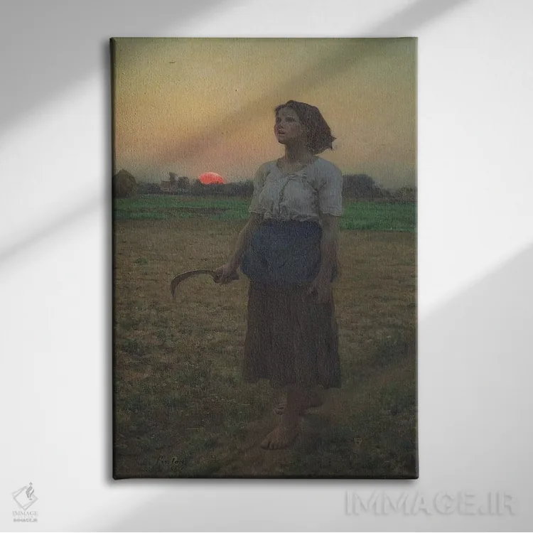 تابلو 1884,آواز چکاوک، ۱۸۸۴ اثر ژول برتون - نمای روبهرو روی دیوار