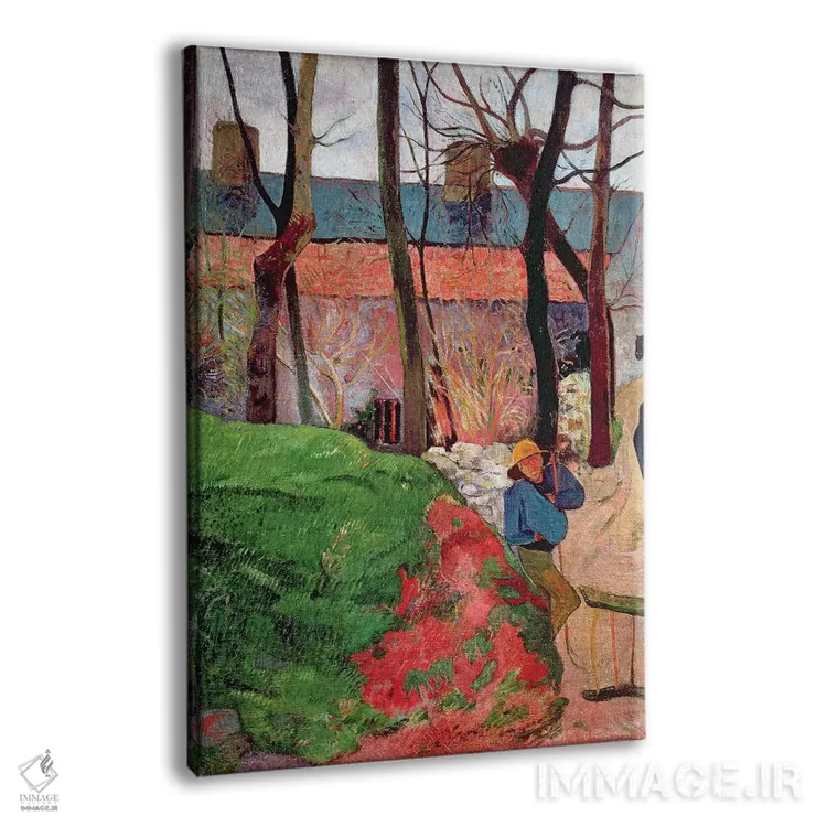 تابلو 1890,کلبهای در لو پولدو، ۱۸۹۰ اثر پل گوگن - نمای پرسپکتیو محصول