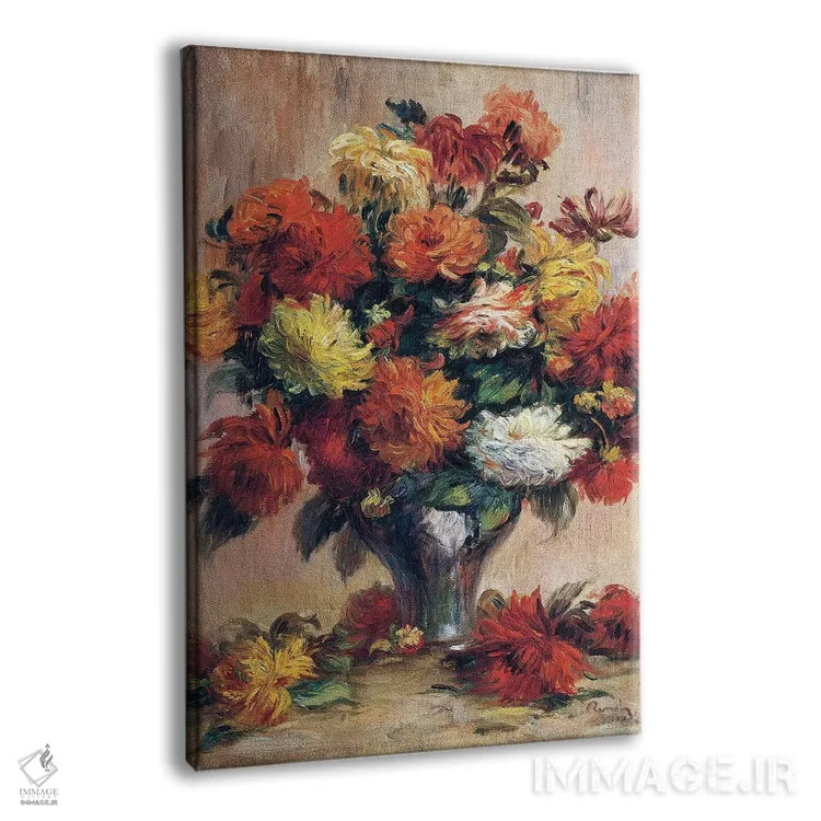 تابلو گلهای کوکب اثر پیر-اوگوست رنوار - نمای پرسپکتیو محصول