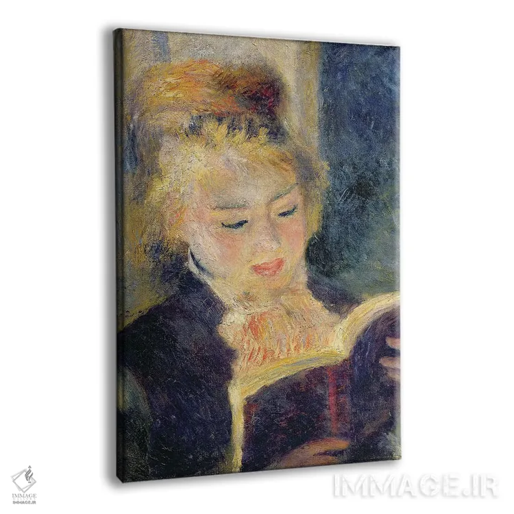 تابلو 1874,دختر در حال مطالعه، ۱۸۷۴ اثر پیر-اوگوست رنوار - نمای پرسپکتیو محصول