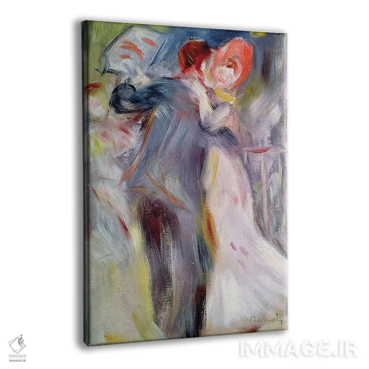 تابلو c.1882-3,رقص در روستا، حدود ۱۸۸۲-۱۸۸۳ اثر پیر-اوگوست رنوار - نمای پرسپکتیو محصول