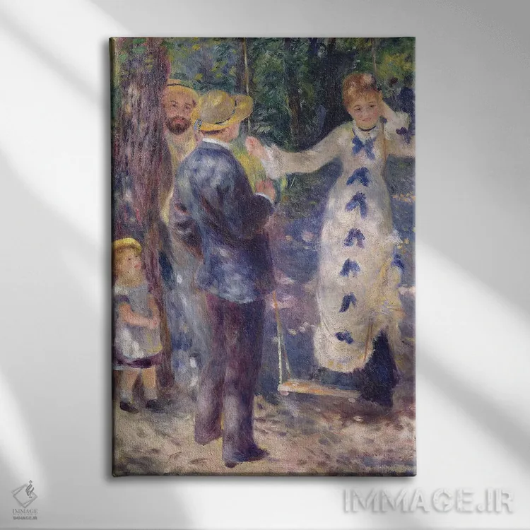 تابلو تاب، ۱۸۷۶ اثر پیر-اوگوست رنوار - نمای روبهرو روی دیوار