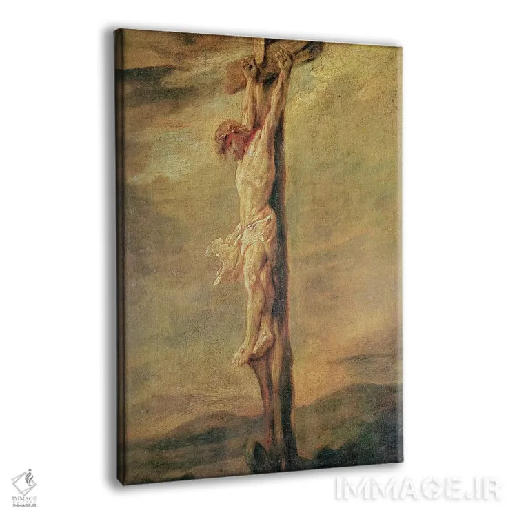 تابلو مسیح بر صلیب، حدود ۱۶۴۶ اثر رمبرانت فان رَین (نقاش بزرگ هلندی) - نمای پرسپکتیو محصول