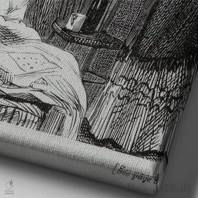 تابلو تونی، کودک مست (پوستر تبلیغاتی جنبش اعتدال)، حدود ۱۸۶۰ اثر مکتب انگلیسی (سبک یا جنبش هنری) - نمای نزدیک بافت بوم