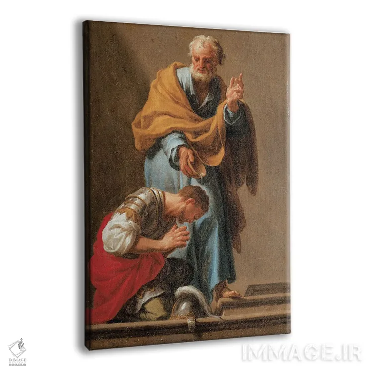 تابلو سنت پطرس در حال تعمید فرمانده کورنلیوس اثر فرانچسکو ترویزانی - نمای پرسپکتیو محصول