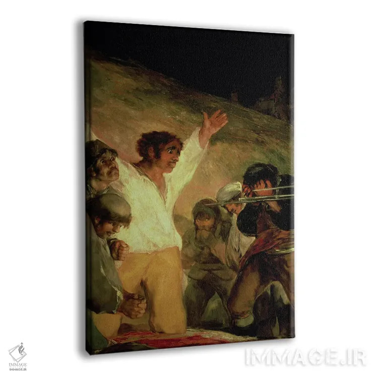 تابلو Execution Of The Defenders Of Madrid (3rd May, 1808 اثر فرانسیسکو گویا (نقاش و چاپگر اسپانیایی) - نمای پرسپکتیو محصول