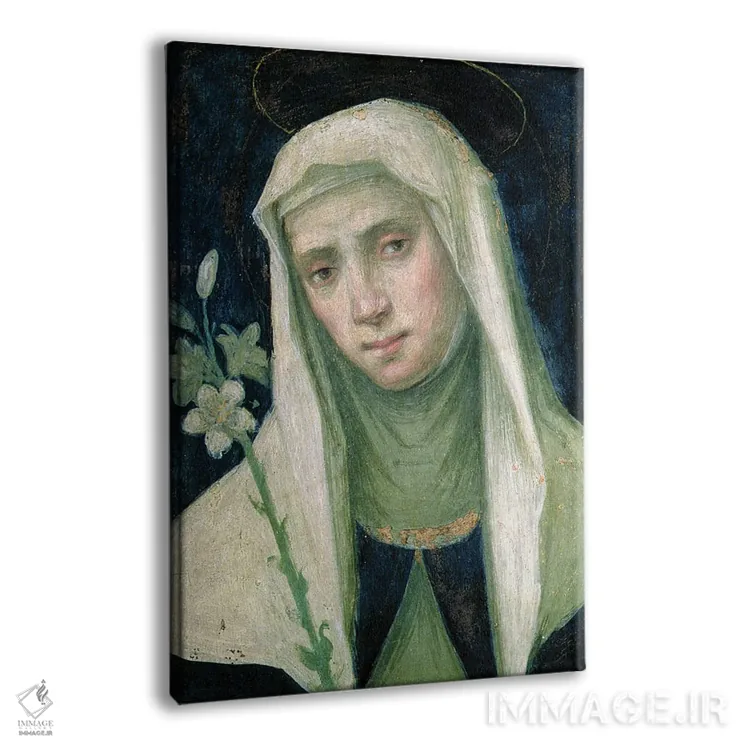 تابلو سنت کاترین اهل سیهنا اثر فرا بارتولومئو (نقاش رنسانس ایتالیا) - نمای پرسپکتیو محصول