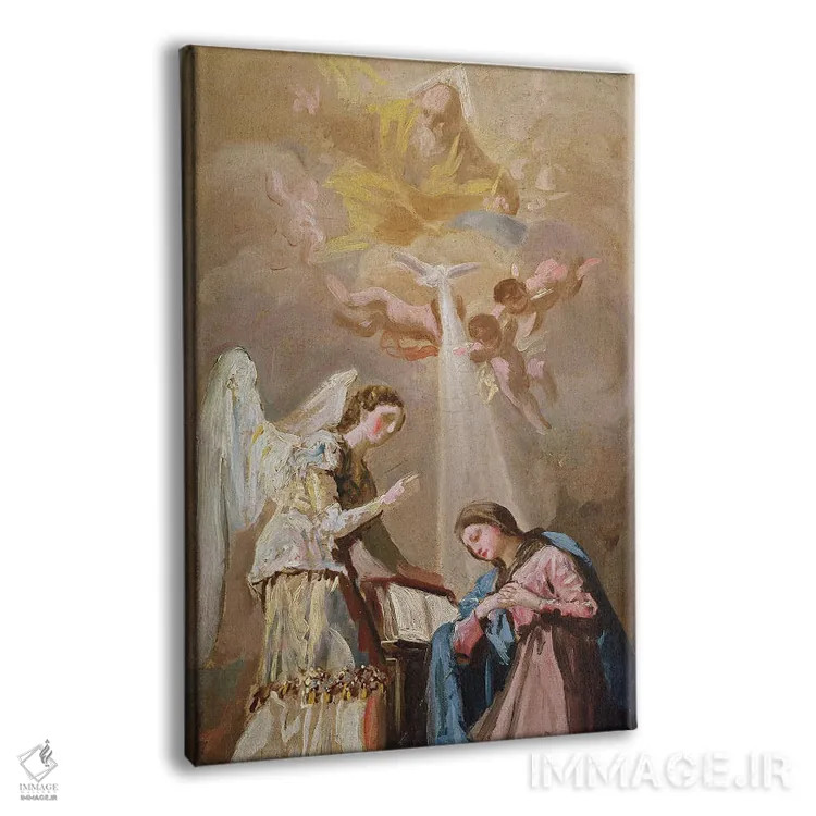 تابلو بشارت (اعلام مژده فرشته به مریم) اثر فرانسیسکو گویا (نقاش و چاپگر اسپانیایی) - نمای پرسپکتیو محصول