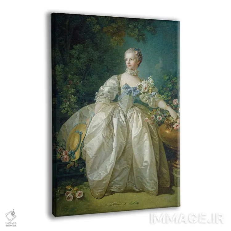 تابلو مدام برژهره، حدود ۱۷۶۶ اثر فرانسوا بوشه (نقاش فرانسوی سبک روکوکو) - نمای پرسپکتیو محصول