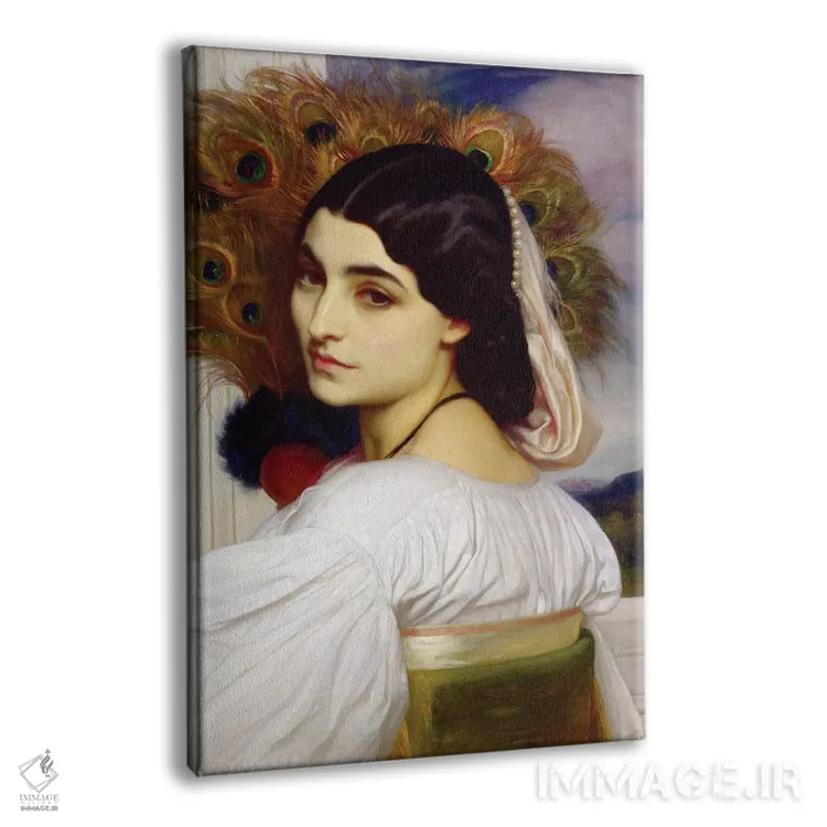 تابلو پاونی، ۱۸۵۹ (نام گیاه یا عنوان اثر) اثر فردریک لیتون (نقاش و مجسمهساز انگلیسی) - نمای پرسپکتیو محصول