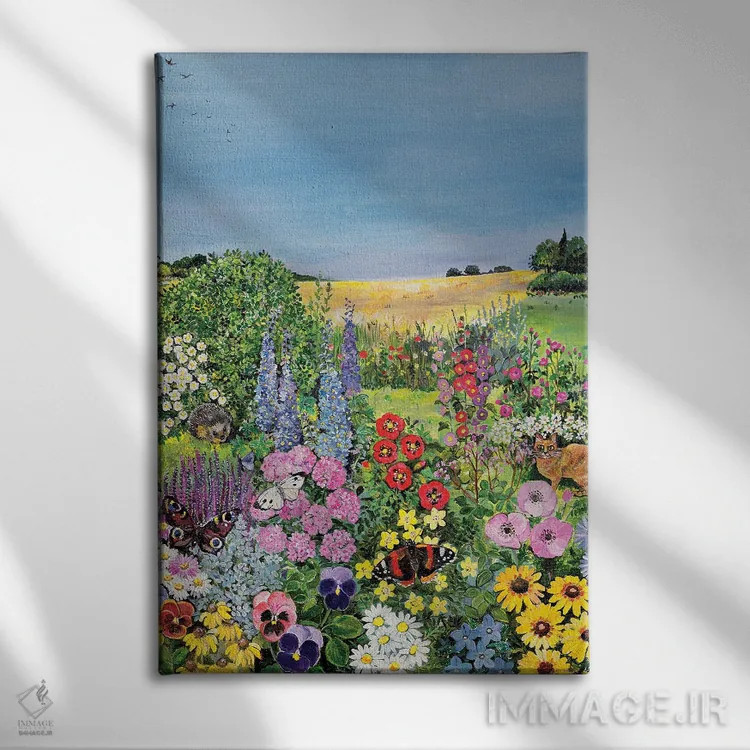 تابلو The Four Seasons,تابستان، چهار فصل اثر هیلاری جونز - نمای روبهرو روی دیوار