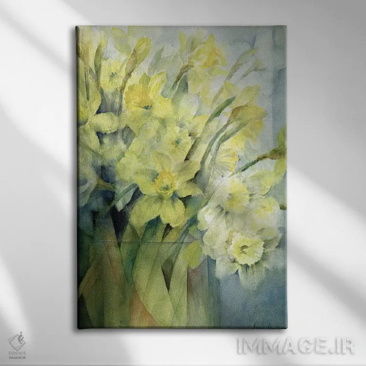 تابلو Uncle Remis And Ice Follies,نرگسها، عمو ریمیس و یخبازیها اثر کارن آرمیتاژ - نمای روبهرو روی دیوار