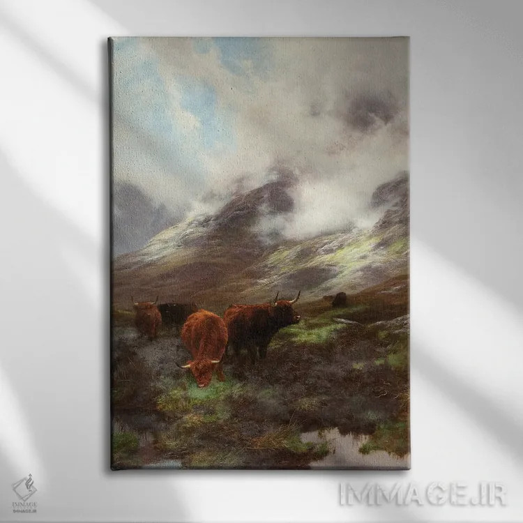 تابلو 1894,سر دره، ۱۸۹۴ اثر پیتر گراهام - نمای روبهرو روی دیوار