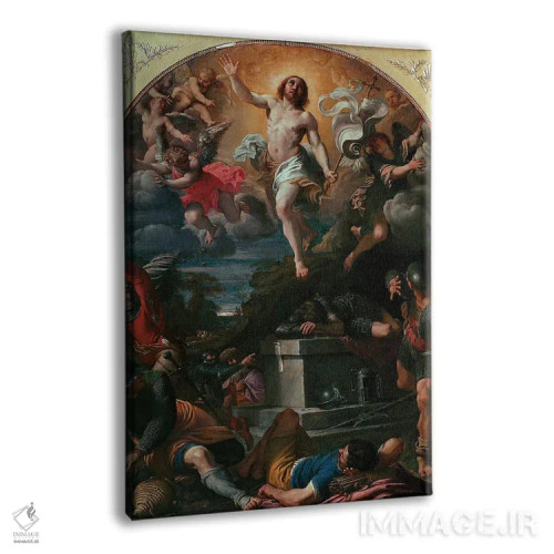 تابلو 1593,تابلوی رستاخیز مسیح، ۱۵۹۳ اثر آنیبال کاراچی (نقاش ایتالیایی) - نمای پرسپکتیو محصول