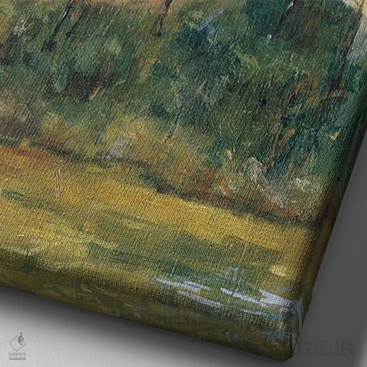 تابلو کلیسای فرانسوی اثر کارن آرمیتاژ - نمای نزدیک بافت بوم