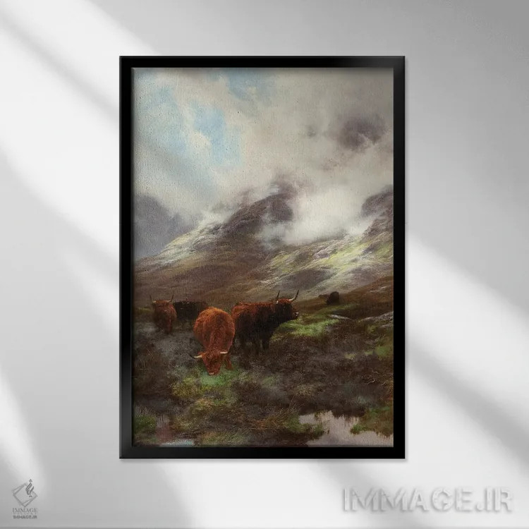 تابلو 1894,سر دره، ۱۸۹۴ اثر پیتر گراهام - نمای قابدار مشکی