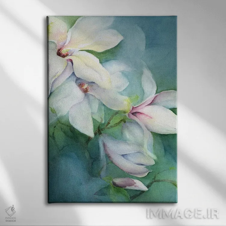 تابلو ماگنولیا ددوداتا (نوعی گیاه) اثر کارن آرمیتاژ - نمای روبهرو روی دیوار