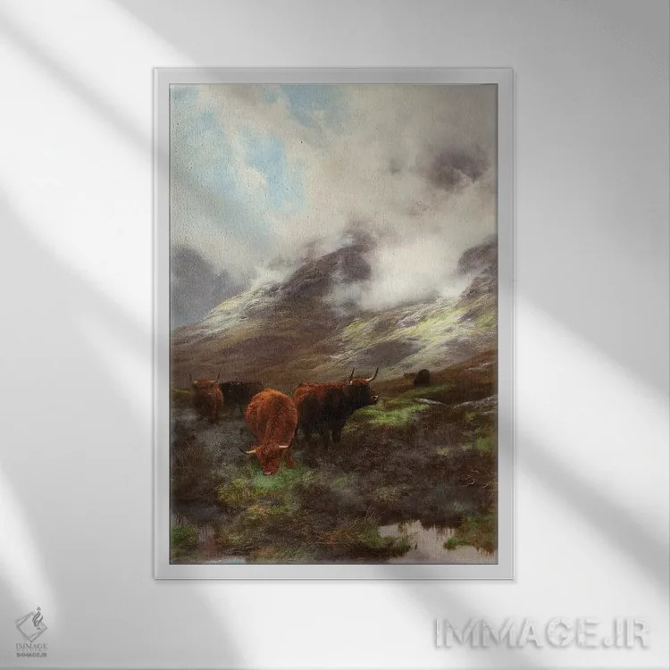 تابلو 1894,سر دره، ۱۸۹۴ اثر پیتر گراهام - نمای قابدار سفید