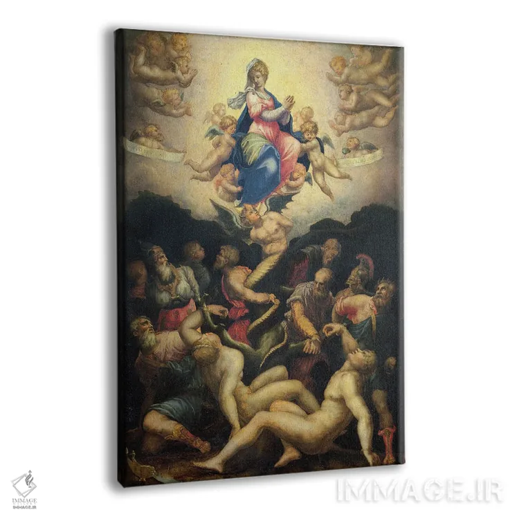 تابلو تمثیل لقاح پاک اثر جورجو وازاری (نقاش و تاریخنگار ایتالیایی) - نمای پرسپکتیو محصول