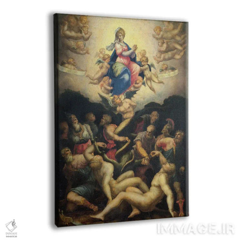 تابلو تمثیل لقاح پاک اثر جورجو وازاری (نقاش و تاریخنگار ایتالیایی) - نمای پرسپکتیو محصول