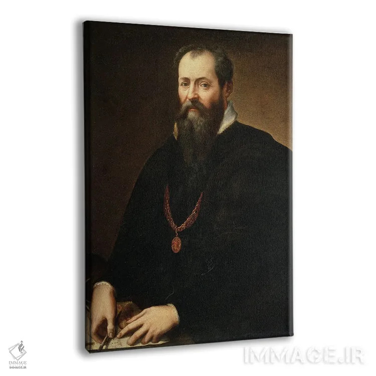 تابلو 1566-68,خودنگاره، ۱۵۶۶-۶۸ اثر جورجو وازاری (نقاش و تاریخنگار ایتالیایی) - نمای پرسپکتیو محصول