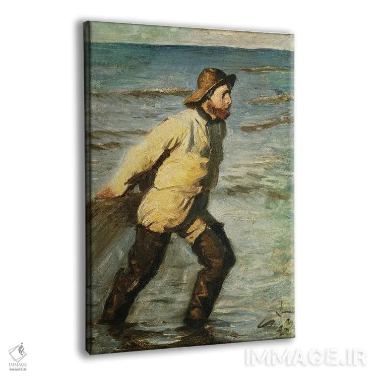 تابلو ماهیگیری که تورهایش را بالا میکشد، ۱۸۸۳ اثر پدر سورین کرُیِر - نمای پرسپکتیو محصول