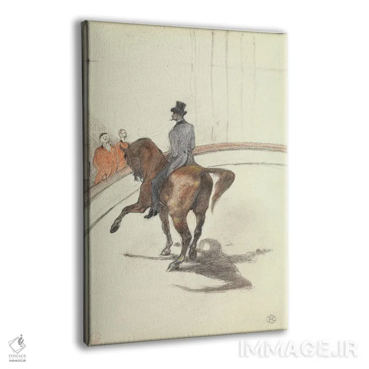 تابلو 1899,در سیرک: راه رفتن اسپانیایی، ۱۸۹۹ اثر آنری دو تولوز-لوترک - نمای پرسپکتیو محصول