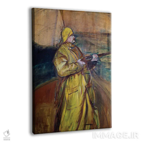 تابلو 1900,موریس ژویان در خلیج سُم، ۱۹۰۰ اثر آنری دو تولوز-لوترک - نمای پرسپکتیو محصول