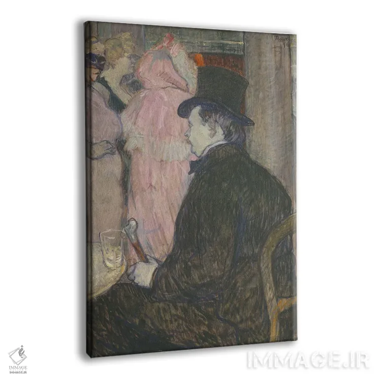 تابلو 1896,ماکسیم دتُماس، ۱۸۹۶ اثر آنری دو تولوز-لوترک - نمای پرسپکتیو محصول