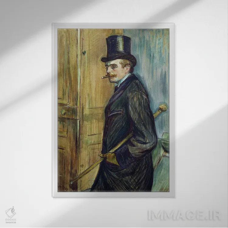 تابلو 1891,لویی پاسکال، ۱۸۹۱ اثر آنری دو تولوز-لوترک - نمای قابدار سفید