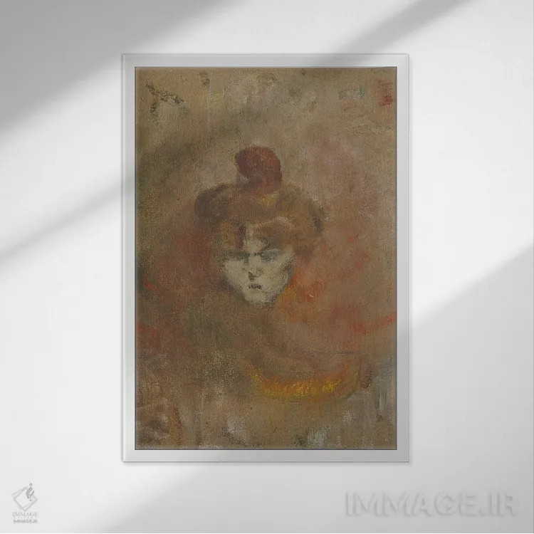 تابلو 1898,مادام میسیا ناتانسون، ۱۸۹۸ اثر آنری دو تولوز-لوترک - نمای قابدار سفید