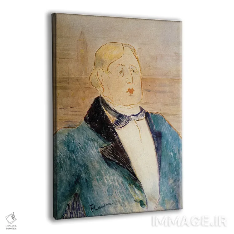 تابلو 1895,پرترهٔ اسکار وایلد، ۱۸۹۵ اثر آنری دو تولوز-لوترک - نمای پرسپکتیو محصول