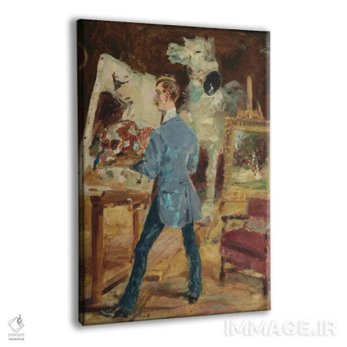 تابلو 1881,پرنستو در آتلیهاش، ۱۸۸۱ اثر آنری دو تولوز-لوترک - نمای پرسپکتیو محصول